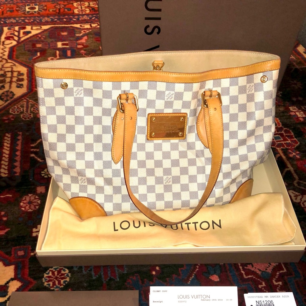 Auth Louis Vuitton Hampstead Tote & Zippy Wallet - Picture 2 of 14